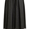 Dolce & Gabbana Elegant A-Line Midi Wool Skirt in Gray Zigzag