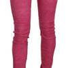 Dolce & Gabbana Chic Pink Mid Waist Skinny Pants