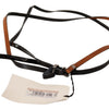 Costume National Elegant Brown Leather Fashion Belt