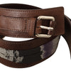 Costume National Elegant Brown Leather Fashion Belt