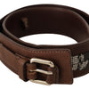 Costume National Elegant Brown Leather Fashion Belt