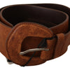 Costume National Elegant Brown Leather Fashion Belt