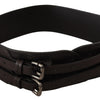 Costume National Elegant Double Buckle Leather Belt