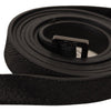 Costume National Chic Black Leather Fashion Belt with Metal Buckle