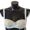 Dolce & Gabbana Elegant Silk Blend Balconette Bra in Light Blue