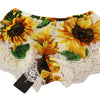 Dolce & Gabbana Sunflower Lace Lingerie Shorts - Silk Blend