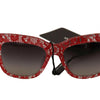 Dolce & Gabbana Elegant Sicilian Lace Insert Sunglasses