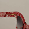 Dolce & Gabbana Elegant Sicilian Lace Insert Sunglasses