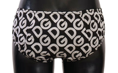 Chic Black & White DG Logo Print Bottoms