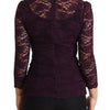 Dolce & Gabbana Elegant Sheer Lace Long Sleeve Blouse