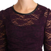 Dolce & Gabbana Elegant Sheer Lace Long Sleeve Blouse