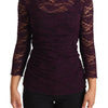 Dolce & Gabbana Elegant Sheer Lace Long Sleeve Blouse