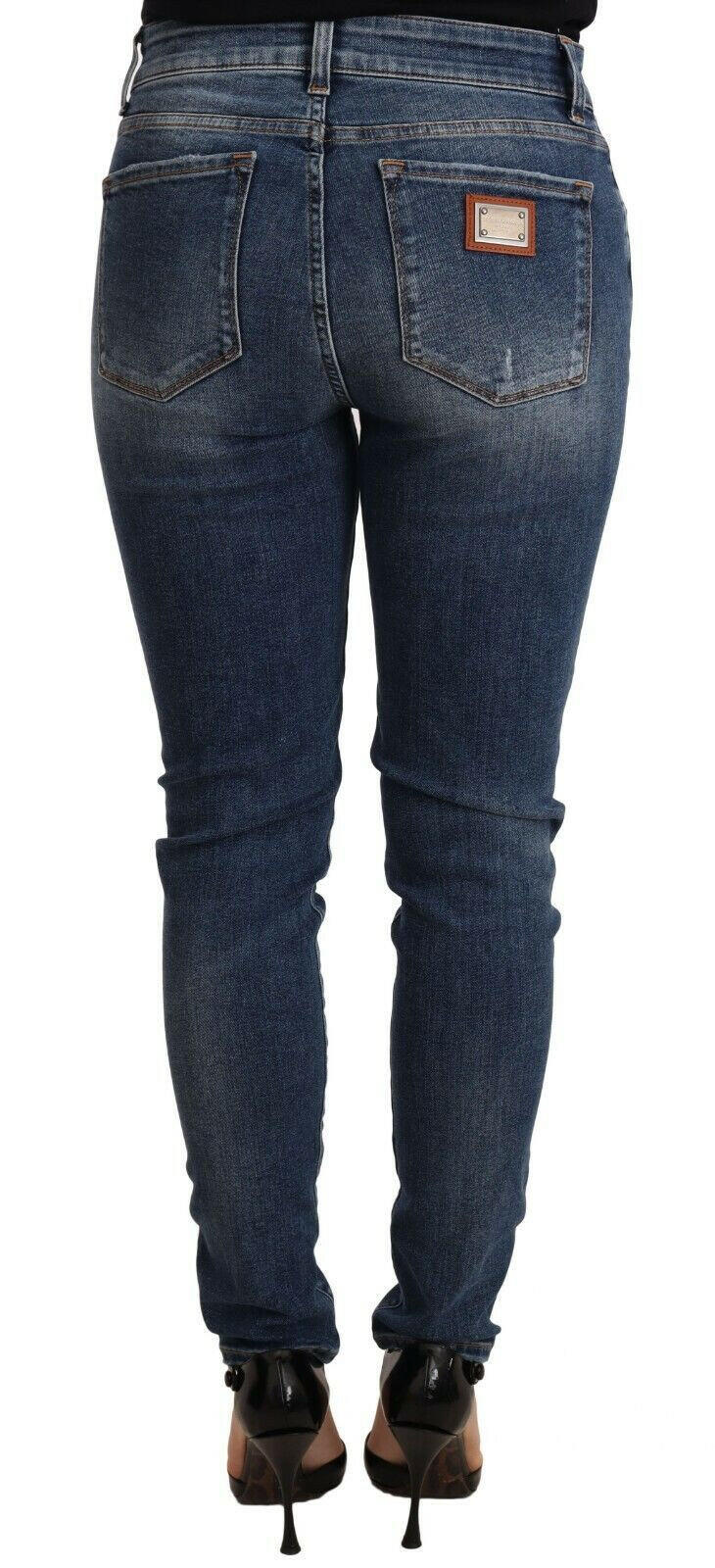 Dolce & Gabbana Elegant Slim-Fit Distressed Skinny Jeans