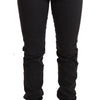 PINKO Chic Mid Waist Skinny Black Denim