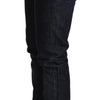 Acht Elegant Low Waist Skinny Dark Blue Jeans