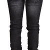 Acht Elegant Low Waist Skinny Black Denim