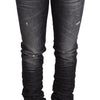 Acht Elegant Low Waist Skinny Black Denim