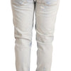 Acht Chic Light-Blue Folded Hem Denim Jeans