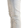 Acht Chic Light-Blue Folded Hem Denim Jeans