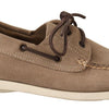 Pollini Elegant Beige Suede Moccasins for the Discerning Gentleman