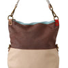 EBARRITO Chic Multicolor Leather Tote with Gold Accents