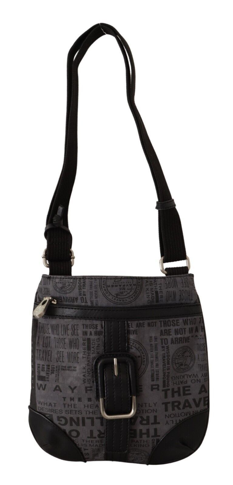 WAYFARER Chic Gray Fabric Crossbody Bag