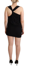 Elegant Black Sheath Stretch Dress