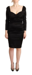 Elegant Black Sweetheart Sheath Dress