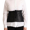 Dolce & Gabbana Chic Black Corset Belt Top