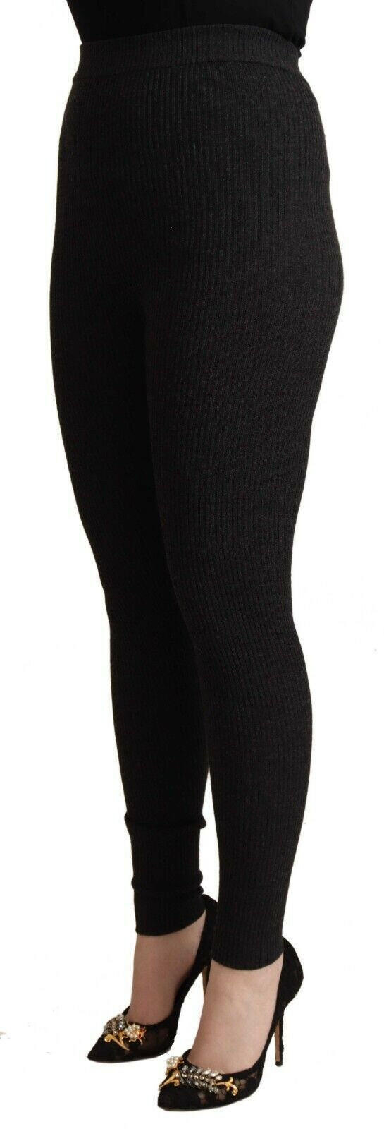 Dolce & Gabbana Elegant High-Waist Wool Tights Pants