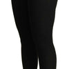 Dolce & Gabbana Elegant High Waist Cashmere-Silk Tights Pants