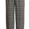 Dolce & Gabbana Elegant High Waist Straight Trousers In Grey