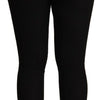 Dolce & Gabbana Black High Waist Cashmere Tights Pants