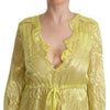 Patrizia Pepe Sunshine Silk Blend Maxi Dress - Long Sleeves & Plunge