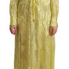 Patrizia Pepe Sunshine Silk Blend Maxi Dress - Long Sleeves & Plunge