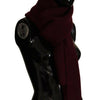 Dolce & Gabbana Elegant Cashmere Knit Scarf in Dark Red