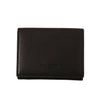 Dolce & Gabbana Elegant Black Leather Trifold Multi Kit