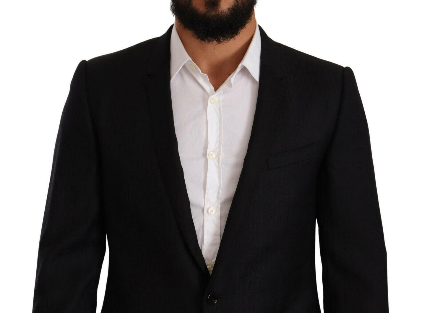 Dolce & Gabbana Exclusive Black Virgin Wool Blazer