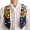 Dolce & Gabbana Multicolor Cropped Vest Top with Button Accents