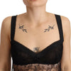 Dolce & Gabbana Elegant Black Silk Lingerie Chemise