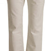 Dolce & Gabbana Chic Off-White Cropped Jeans - Fashionista Must-Have