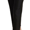 Dolce & Gabbana Chic Silk Cropped Trousers in Timeless Black