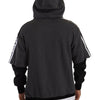 Dolce & Gabbana Elegant Hooded Black & Gray Pullover Sweatshirt