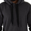 Dolce & Gabbana Elegant Hooded Black & Gray Pullover Sweatshirt