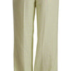 MSGM High-Waist Straight-Leg Chic Trousers