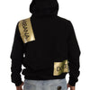 Dolce & Gabbana Elevate Your Style with a Black Golden-Logo Pullover