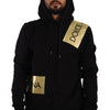 Dolce & Gabbana Elevate Your Style with a Black Golden-Logo Pullover