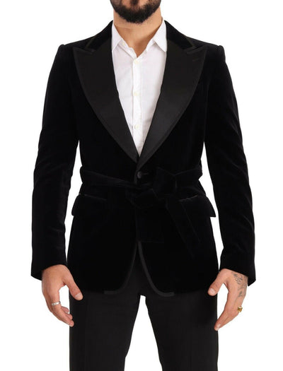 Dolce & Gabbana Elegant Single Breasted Velvet Blazer