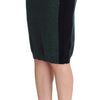 MILA SCHÖN Emerald Elegance Wool-Blend Pencil Skirt