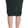 MILA SCHÖN Emerald Elegance Wool-Blend Pencil Skirt